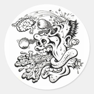 STICKER ROND BARF BRAIN