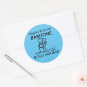 Sticker Rond Baritone Nothing Else Matters Classic Round Sticke (Enveloppe)