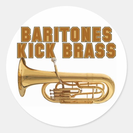 Sticker Rond Baritones Kick Brass (Devant)