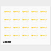 Sticker Rond Barking Good Style for Canine Lovers (Feuille)