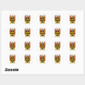 STICKER ROND BARNES FAMILLE CREST - BARNES COUVERTURE D'ARMES (Feuille)