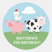 Sticker Rond Barnyard Bash (Devant)