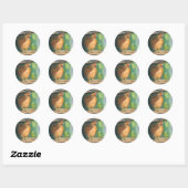 Sticker Rond Barnyard Chicken (Feuille)