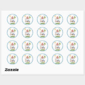 Sticker Rond Barnyard Fun 1er Anniversaire (Feuille)