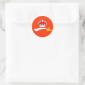 Sticker Rond Baroda, Inde (Sac)