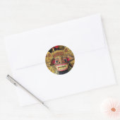 Sticker Rond Barong balinais 2 (Enveloppe)