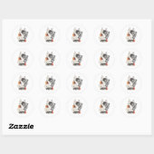 Sticker Rond Barong Peekaboo (Feuille)