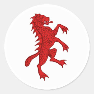Sticker Rond Barony of Dun Carraig Insigne de la population