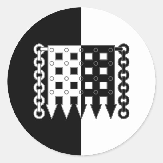 Sticker Rond Barony of Lions Gate Populace Badge Classic Round (Devant)