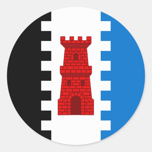 Sticker Rond Barony of South Downs Insigne de la population (Devant)