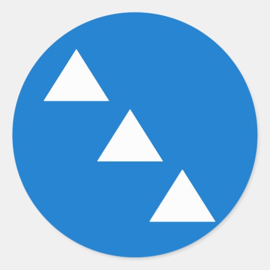 Sticker Rond Barony of Three Mountains Populace Badge (Devant)