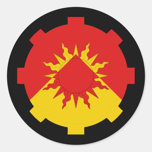 Sticker Rond Barony of Vulcanfeldt Populace Badge (Devant)