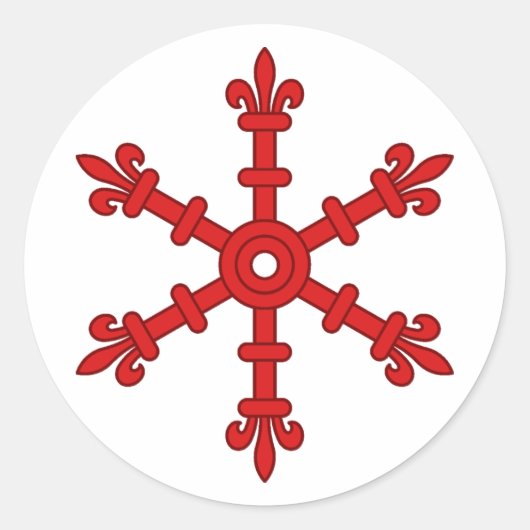 Sticker Rond Barony of Wintermist Badge Populace (Devant)
