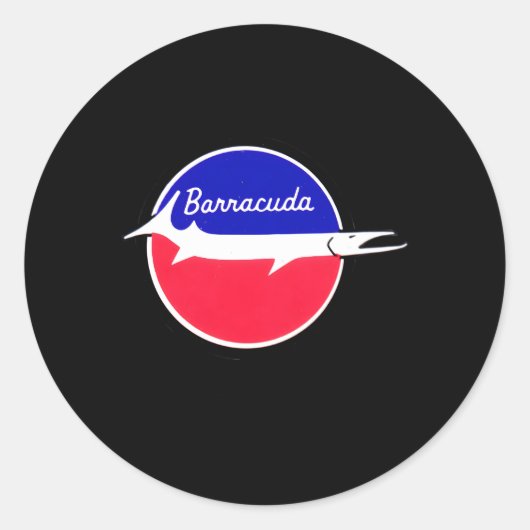 Sticker Rond Barracuda (Devant)