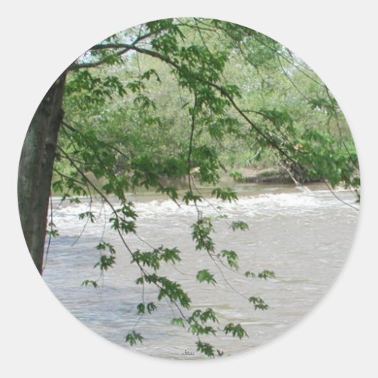 Sticker Rond Barrage de Spoon River (Devant)