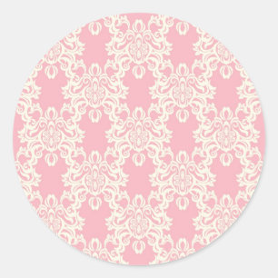 Sticker Rond Barrage rétro floral