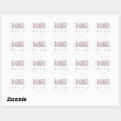 Sticker Rond Barre (Feuille)