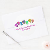 Sticker Rond Barre/Bat mitzvah (Enveloppe)