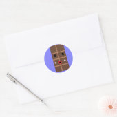 Sticker Rond Barre de chocolat Zombie (Enveloppe)