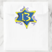 Sticker Rond Barre MItzvah (Sac)