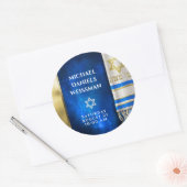 Sticker Rond Barre Mitzvah Prière Shawl (Enveloppe)