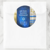 Sticker Rond Barre Mitzvah Prière Shawl (Sac)