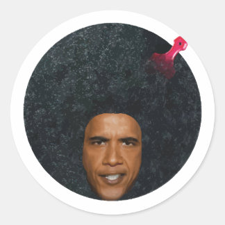 Sticker Rond Barry Est Le Président Le Plus Cool Jamais
