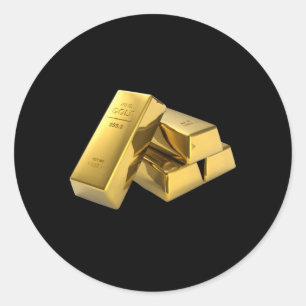 Sticker Rond Bars d'or