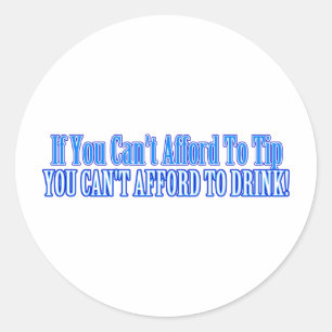 Sticker Rond Bartender dit :