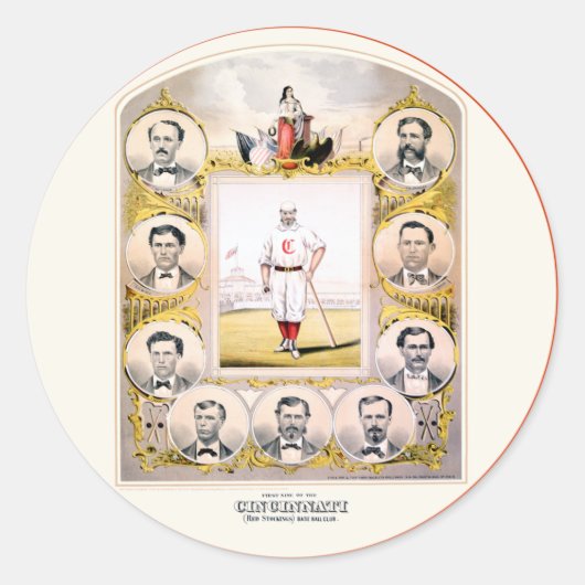 Sticker Rond Bas rouges 1869 (Devant)