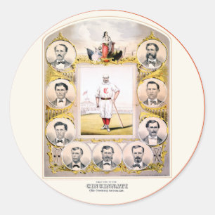 Sticker Rond Bas rouges 1869