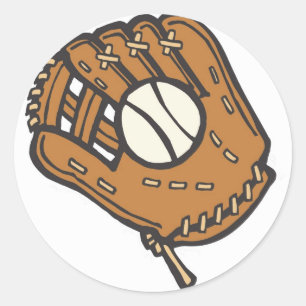 Sticker Rond base-ball/base-ball