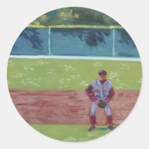Sticker Rond Base-ball-par-le-Mer