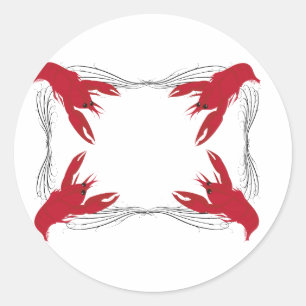 Sticker Rond Base de poisson
