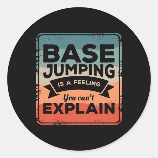 Sticker Rond Base Jumg Est Un Sentiment Que Vous Ne Pouvez Pas  (Devant)