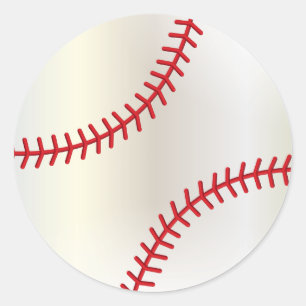 Sticker Rond Baseball