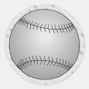 Sticker Rond Baseball
