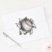Sticker Rond Baseball (Enveloppe)