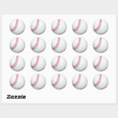 Sticker Rond Baseball (Feuille)
