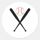 Sticker Rond Baseball (Devant)