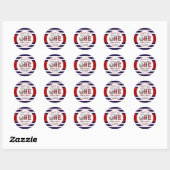 Sticker Rond Baseball 1er anniversaire Favoriser (Feuille)