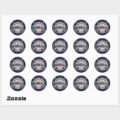 Sticker Rond Baseball All Star Team Sport Anniversaire (Feuille)