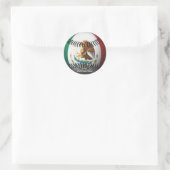Sticker Rond Baseball au Mexique (Sac)
