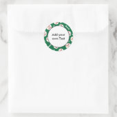 Sticker Rond Baseball avec Arrière - plan vert foncé | Personna (Sac)