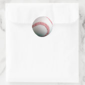 Sticker Rond Baseball avec Red Stitch (Sac)
