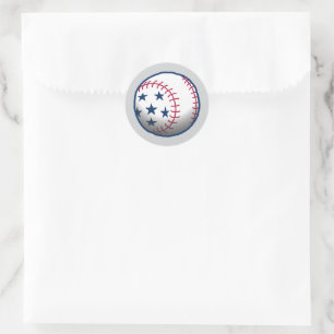 Sticker Rond Baseball du 4 juillet