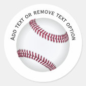 Sticker Rond Baseball Game Ball (Devant)