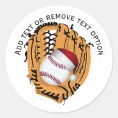 Sticker Rond Baseball, Gant, Bateaux Noël (Devant)