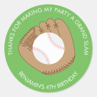 Baseball Mitten et Ball Anniversaire