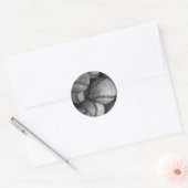 Sticker Rond Baseball noir et blanc (Enveloppe)